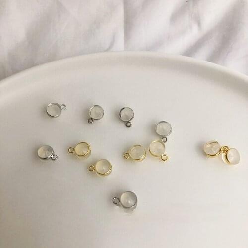 Transparent silicone hamburger ear plugs with sling ring edging DIY earring material earring accessories earplugs ear pads