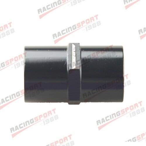 1/4" NPT Female To 1/4" NPT Female Straight Adapter Adaptor Fitting Black