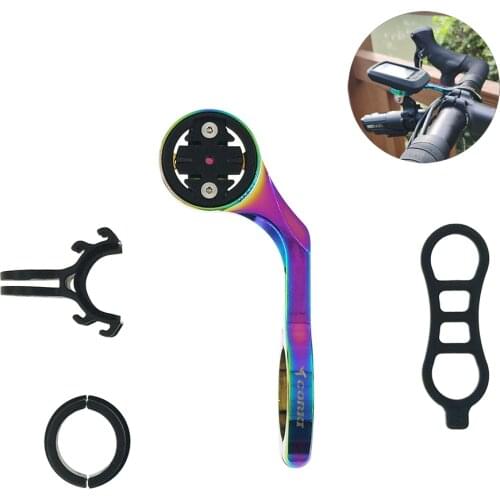 Rainbow Bicycle Computer Mount Road Bike MTB Computer Stand Holder 31.8mm Handlebar Bicycle Stand Mount for Garmin Bryton CATEYE