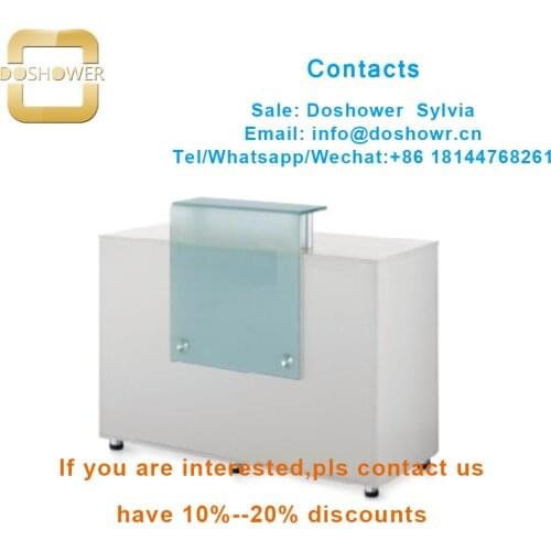 Salon equipment for sale with customer manicur chair for reception desk white