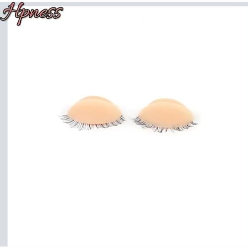 Replacement Eyelids Silicone Training Mannequin Head Replaceable Mannequin Head Makeup Practice Lash Extension Tool Professional