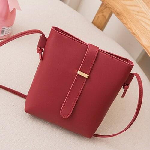 Women Bucket Bag PU Leather Zipper Crossbody Shoulder Messenger Bag For Daily Top Quality Womens Purse Cartera Mujer Monedero