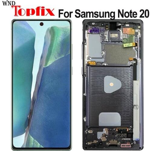 6.7"Original For Samsung Galaxy Note 20 LCD Display Touch Screen Digitizer Assembly With Frame Note20 Lcd N980F N980F/DS Display