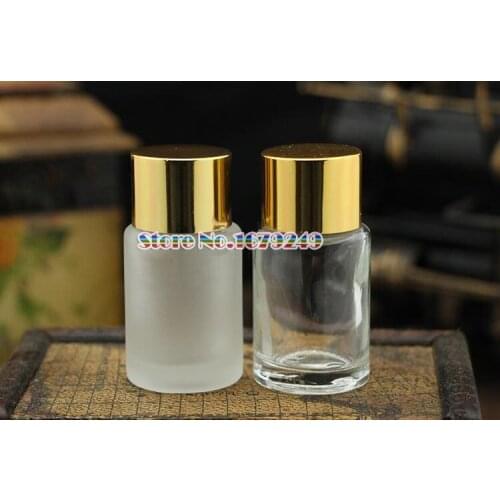 15g/15ml Empty Glass Bottles with Metal Screw Cap bottleLiquid, perfume, emulsion/Sub bottle/cosmetics Bottle glass 100pcs/lot