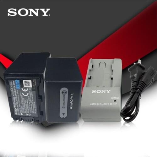 2pc/lot Sony Original NP-FH100 NP FH100 FH100 Camera Battery NP-FH100 NP-FH30 NP-FH40 NP-FH60 NP-FH50 NP-FH70 HDR-SR + Charger