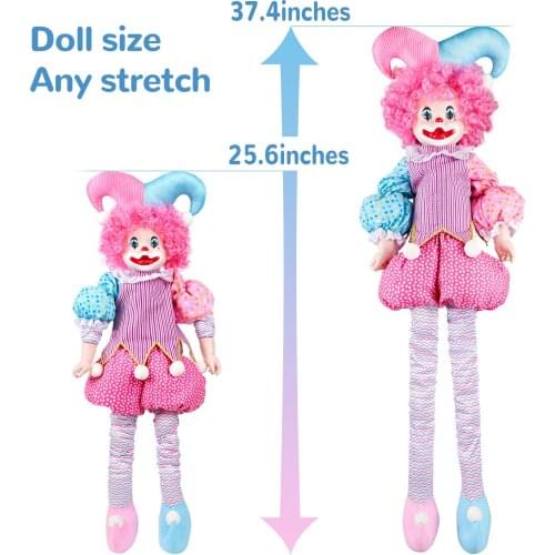 2021 25.6 Inch Stuffed Doll Stretchable Elastic Fabric Bouncing Doll With Tensile Limbs Gift For Kids Companion For Kids Girls