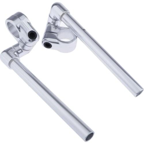 37mm CNC Alloy Handlebars Grips Adjustable Clip On Fork For Motorbike