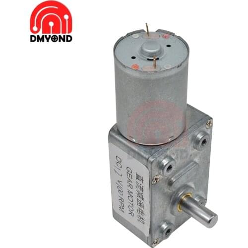 4632-370 Worm DC Gear Motor 12V 100RPM Mini Electric Gearbox Reducer DC High Torque Electric Motor For Automation Equipment
