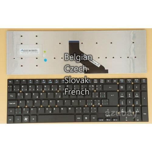 Belgian French Czech Slovak Keyboard for Acer As V3-771G V3-772G V5-561 V5-561G V5-561P V5-561PG PB71305 PB71E05 V5WE2 VA70 ZYW
