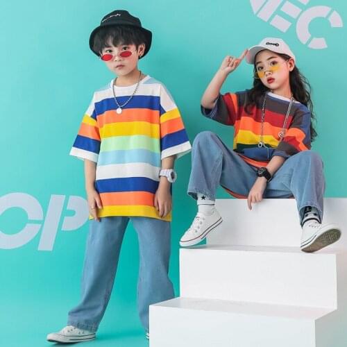 Children Jazz Dance Costumes Kids Hip Hop Clothing Street Dance Performance Wear Fashion Modern Competition Dancing Suit
