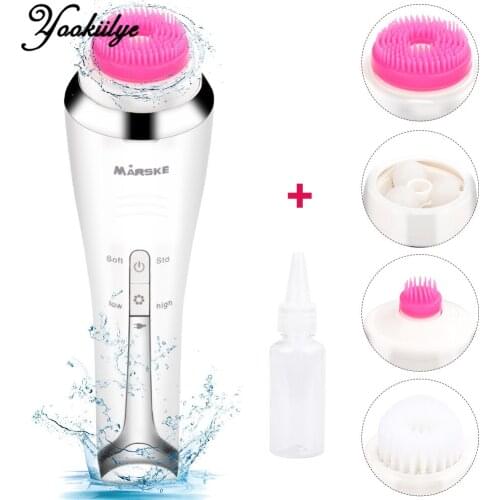Electric Facial Cleansing Brush Remove Blackhead Acne Pore Cleaner Skin Care Tools Automatic Rotation Silicone Face Massager