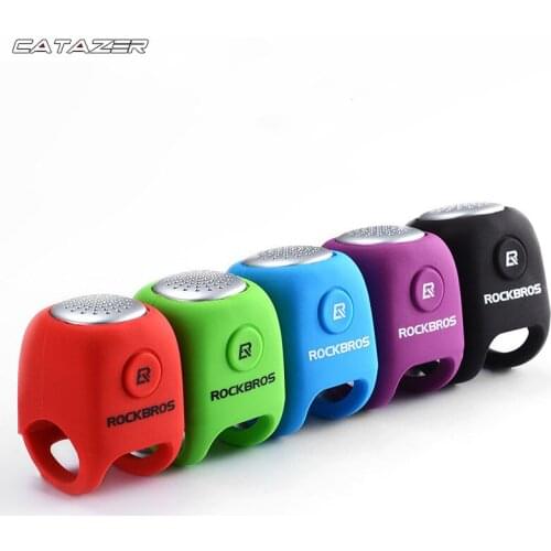 Electric Cycling Bells 90 DB Silica Gel Shell Ring Horn Rainproof MTB Bicycle Handlebar Bell Bicycle Tool Accessories Bike Bell