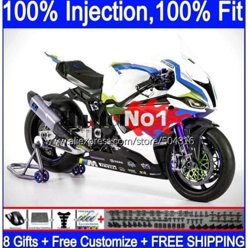 Injection Kit For BMW S1000 RR S 1000 RR CC 2019 2020 2021 129MC.24 S 1000RR S1000-RR S1000RR 19 20 21 OEM Fairings white
