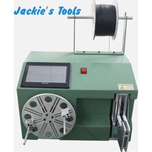 Cable Wire Coil Winding Binding Machine Touch Screen Electric Digital Automatic with Ribbon and Different Size to Choose
