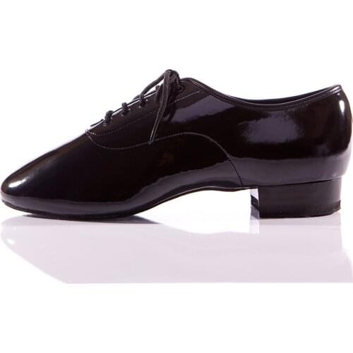 Practice Sneaker Men Latin Dance Shoes 2.5CM Heeled Black Genuine Leather Latin Salsa Ballroom Dance Shoes Party Dancing Shoes