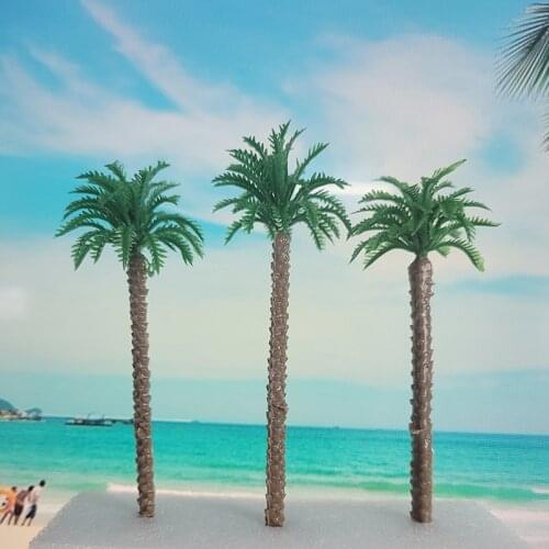 100mm 1:87 HO scale A pack of 30 Pcs Model Palm Tree landscape model train railway layout scenery DIY miniature models