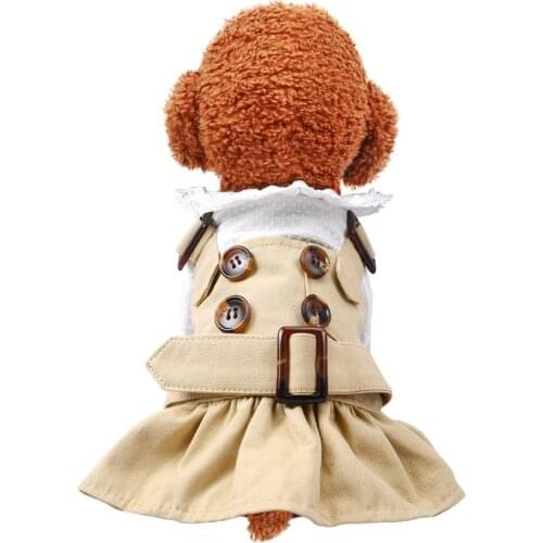 Spring Summer Autumn Pet Costumes Dog Dress British Skirts for Dogs XS Corgi Chihuahua Yorkie Bichon Teddy Poodle Ropa De Perro