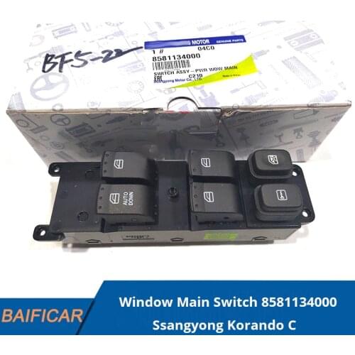 Baificar Brand New Genuine Front Left Power Window Main Switch 8581134000 For Ssangyong Korando C