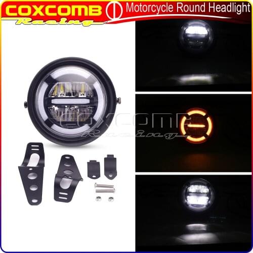 Custom Motorcycle 7inch LED Hi/Lo Beam Head Light Distance Light Headlamp For Harley Touring Chopper Bobber Sportster XL883 1200