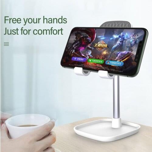 Luxury Smart Phone Tablet Telescopic Desktop Holder Stand For iPhone Samsung Huawei Xiaomi Mobile Phone Adjustable Metal Support