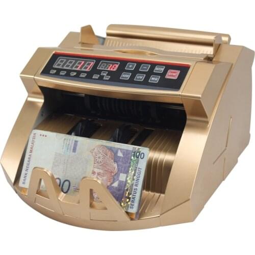 Golden money counting machine UV MG bill counter money detector machines for USD/EURO/GBP XD-2108