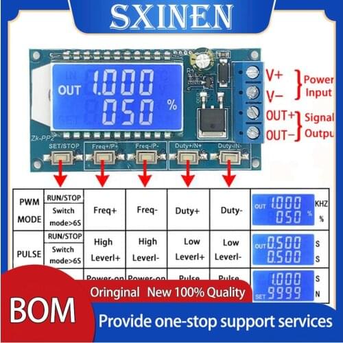 High-power PWM Generator Module Pulse Mode Dimming Speed Control Module Adjustable Cycle Delay PP2/PP2K Drive LED Motor Load