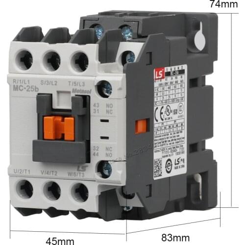 25A AC Contactor Coil Voltage 380v 220v 110v 48v 36v 24v MC-25b Electromagnetism Contactors LS ELECTRIC