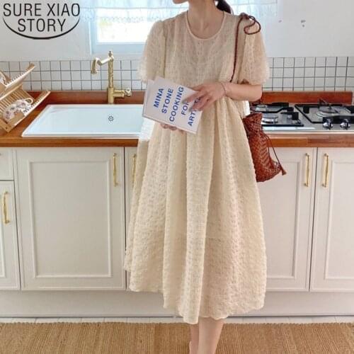 Maxi Dress A-line Loose Long Dress Summer 2021 New Chic Casual Round Collar Women Dresses with Slings Vestido Feminino 15347