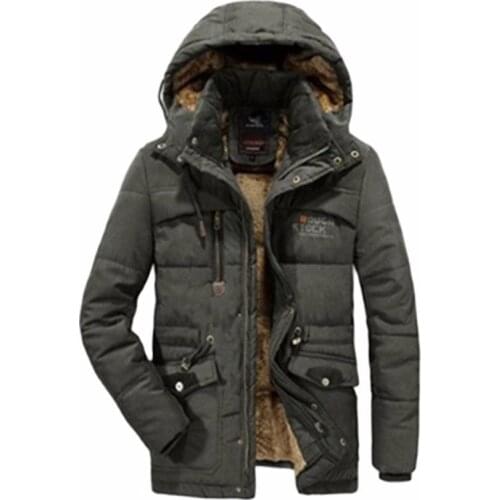 XIYOUNIAO Winter Jacket Men Outwear Breathable 7XL 8XL windbreaker male Multi-pocket parka Coat fleece military hood overcoat