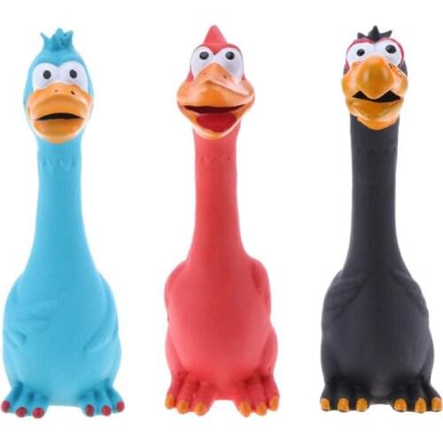 1PC Toy For Dogs Puppy Screaming Rubber Chicken Toy For Dogs Latex Squeak Squeaker Chew Training Products