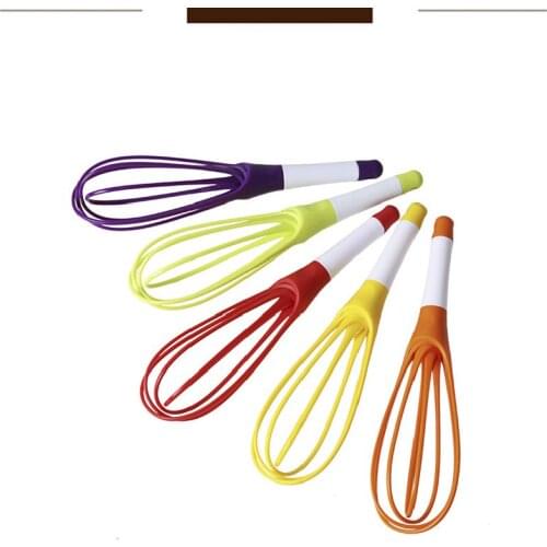 1pcs Rotatable Folding Manual Egg Beater Food Grade PP Manual Egg Stirrer Egg Beater Kitchen Cooking Tools Eco-Friendly