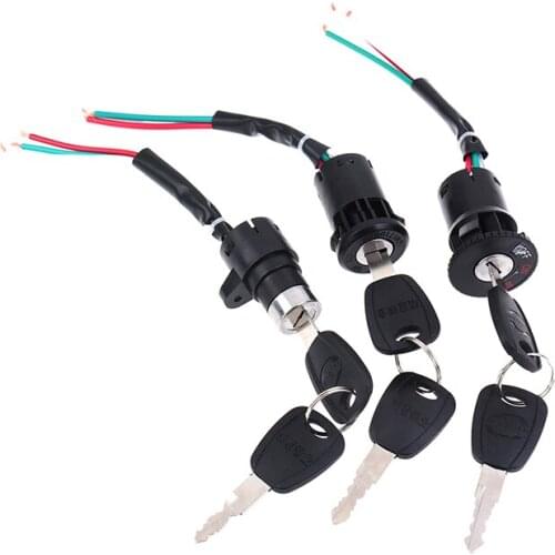 1PC Universal Motorcycle Motorbike Ignition Switch Key with Wire for Scooter Accessories