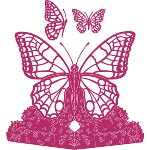 Butterfly 3D Card Shape Metal Cutting Dies Scrapbook Diary Decoration Embossing Template DIY Greeting Card Handmade 2021 New