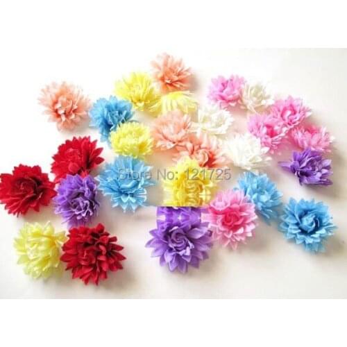 4CM Simulation silk flower chrysanthemum flowers DIY decorative flower hairpin clothes bags