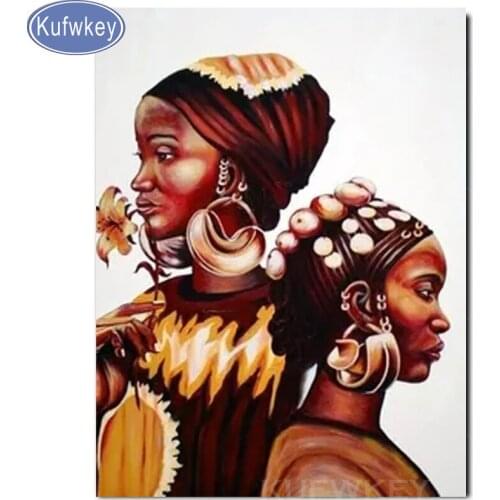 5d diamond painting African women full square drill embroidery sale picture of rhinestones diamond mosaic needlework diamond art