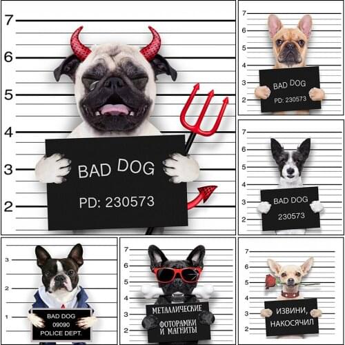 5D DIY Full Square/Round Diamond Painting Dog Painting Cartoon Mosaic Animal Cross Stitch Embroidery Handicraft Home Decoration