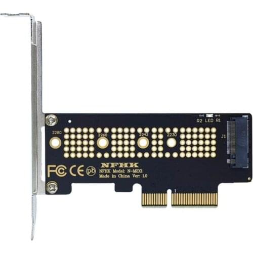 M.2 NVMe SSD NGFF To PCIE X4 Adapter M Key Interface Card Support PCI-e PCI Express 3.0 X16 2230-2280 Size M.2 M2 Pcie Adapter