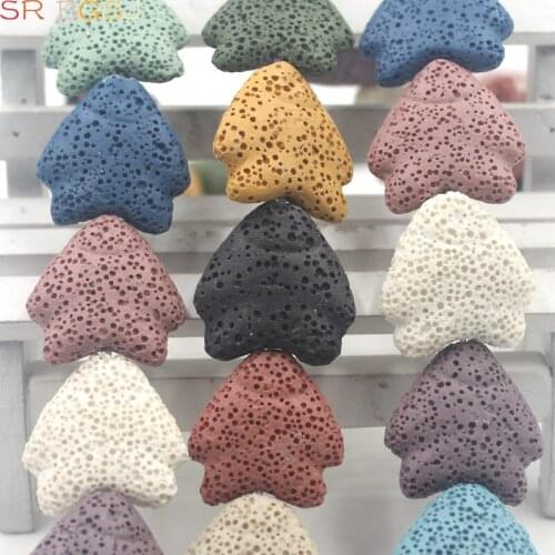 Free Shipping 24mm Cute Animal Penguin Shape Colorful Natural Lava Bead MultiColor Lava Rock Loose DIY Beads