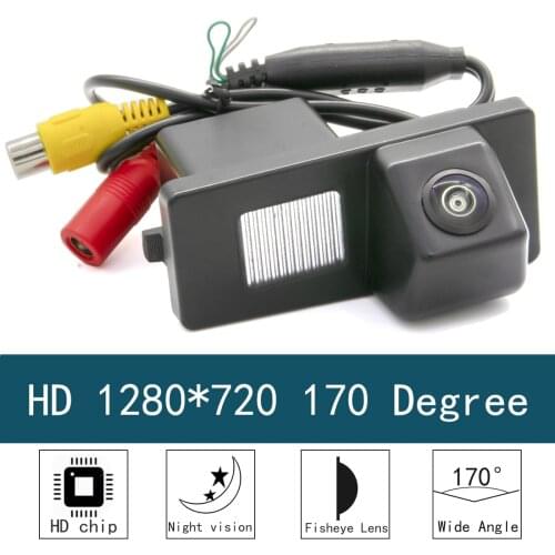 For SSangyong Rexton/Kyron HD 1280*720 170 Degree Fisheye Lens Starlight Night Vision Vehicle Reversing Rear View Camera