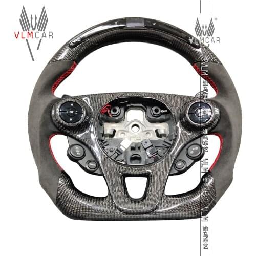 Private custom gloss carbon fiber steering wheel for smart