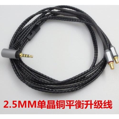 Diy earphone upgrade cable ckr90 ls70 e50 ls300 A2DC single crystal copper 2.5 balance line headset upgrade line