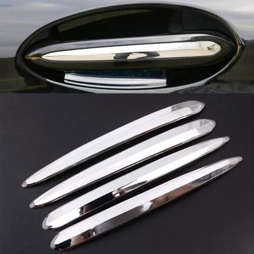 ABS Exterior Door Handle Trim Sticker Car Accessories Polish Silver For BMW X4 G02 2018, For BMW 5 Series G30 530li 2018