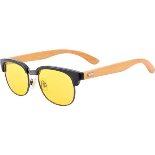 SHINU bamboo polarized sunglasses men women square shape driving sun glasses night vision uv400 outdoor cycling eyeglasses 5859