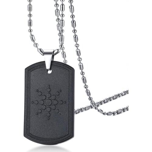 WENDYFO New Arrive High Quality Dog Tag Necklaces Pendants For Men Hip Hop Punk Health Necklace Male Jewelry Gift With Box