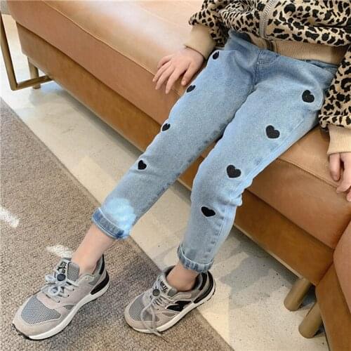 IENENS 2-6Y Children Kids Boys Slim Denim Trousers Baby Boys Girls Classic Jeans Long Pants Bottoms Spring Autumn Clothing