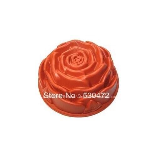 Single hole silicone Cake Mold Baking mould big rose 23*9CM kitchen tools