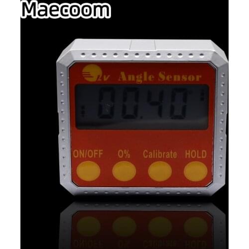 Maecoom 3D Printer Tool 360Degree Digital Inclinometer Protractor Electronic Level Box Angle Finder Measure For BLV Mgn Cube