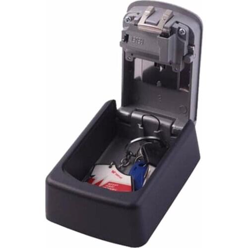 4 Digit Combination Password Keys Box Key Storage Organizer Box Wall Mounted Home Security Code Lock Alloy Key Box