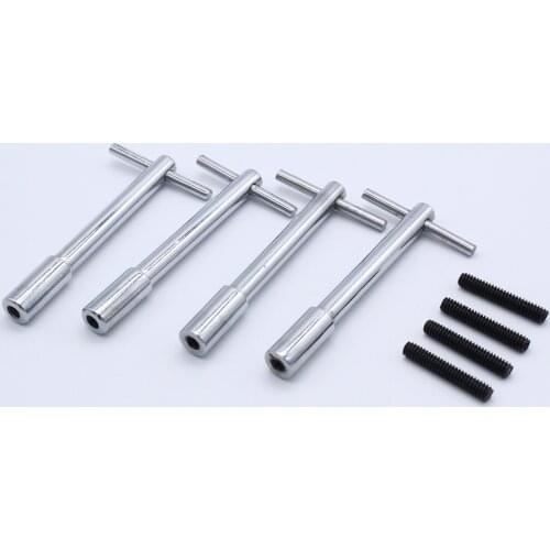 4Pcs Extended Aluminum Valve Cover T-Bar Wing Nuts Bolts Stable Performance Repair Fitment Accessories Tools for Chevy SBC