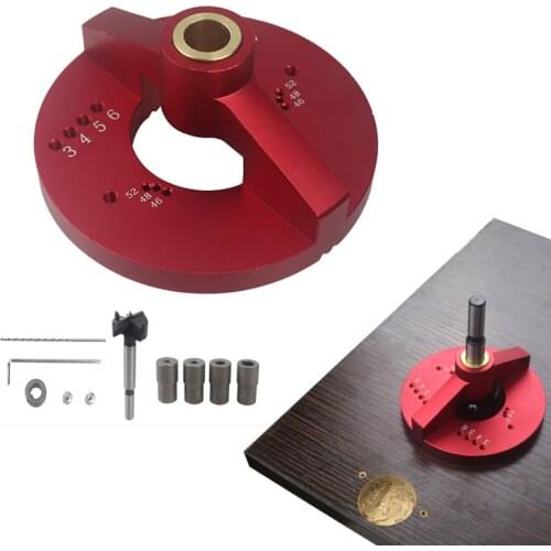 4 in 1 35mm Hinge Jig Vertical Drilling Guide Self Centering Gauge Dowelling Hole Puncher Locator Carpenter Woodworking Tool Kit